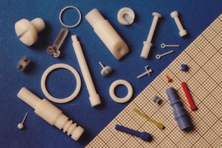 Plastic, parts all materials (PA66, PTFE, PEEK, etc.)